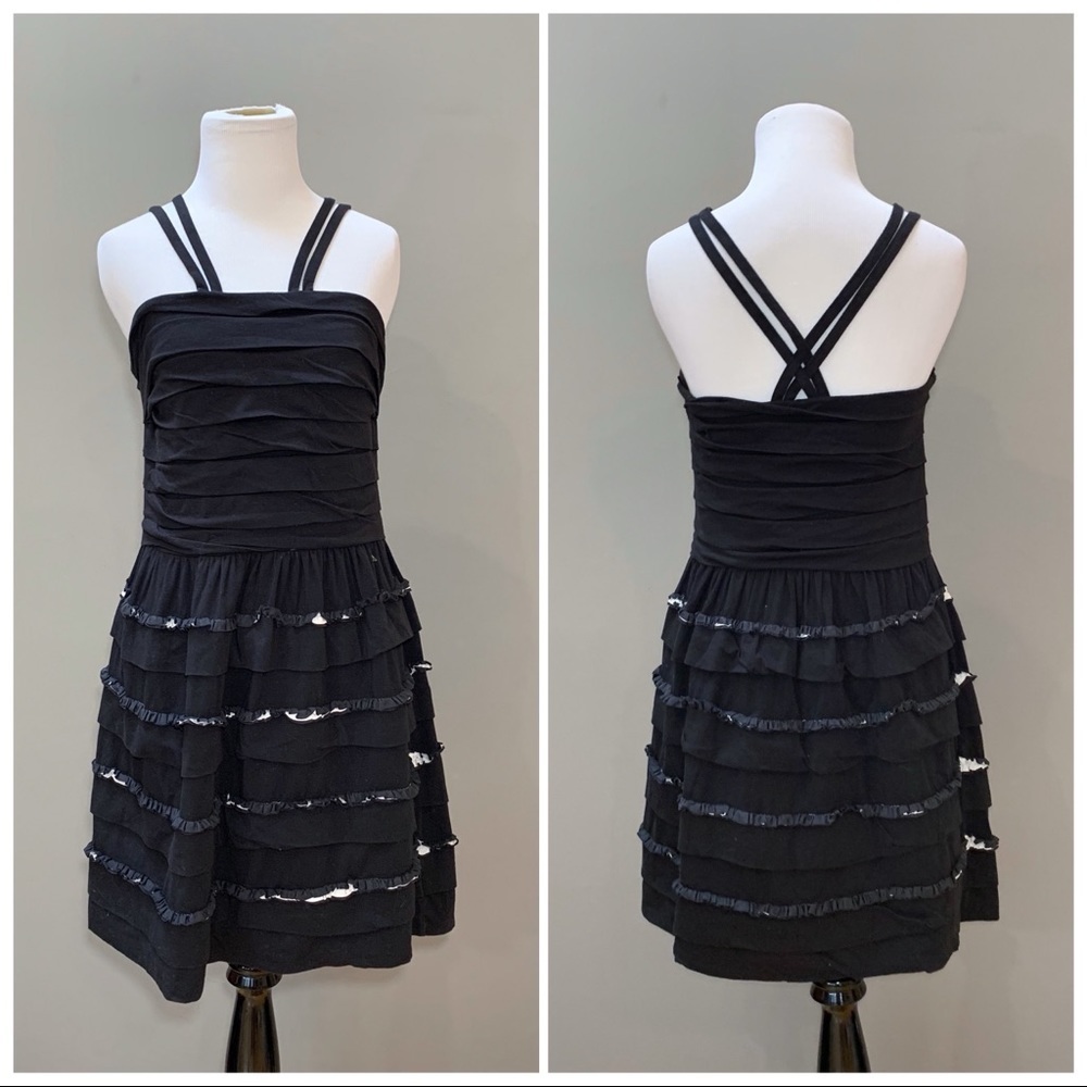 Anthropologie Leifsdottir Ruffle Bandage Dress, M. - Picture 9 of 9